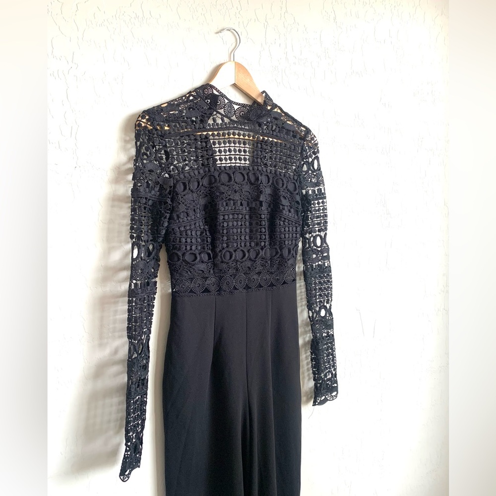 NWT- LOVE X DESIGN chelsea lace bodice jumpsuit Sz S